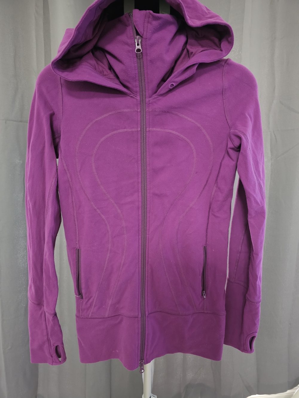 Lululemon Womens Purple Hooded Zip-Up Jacket